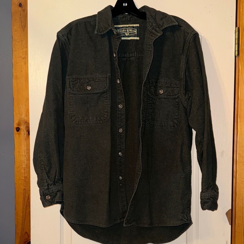 Field & Stream Dark Grayish Green Shirt Jacket